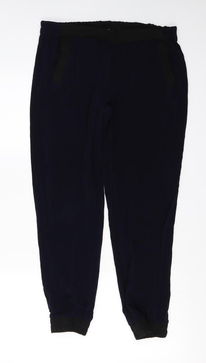 Womens UK Size M Zara Regular Fit  Blue Trousers