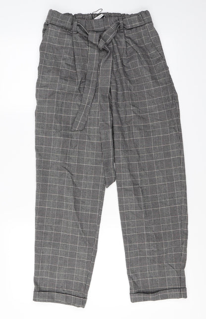Womens UK Size L Pull&Bear Regular Fit  Grey Trousers