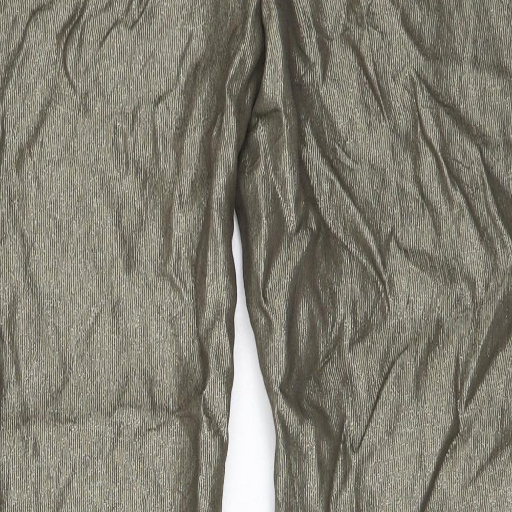 Monsoon Womens Gold   Trousers  Size 10 L24 in