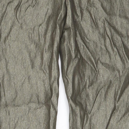Monsoon Womens Gold   Trousers  Size 10 L24 in