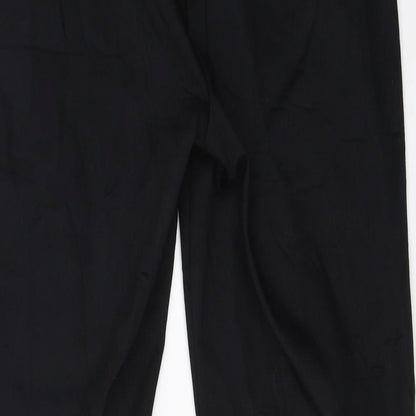 Womens UK Size 10 Marks and Spencer Regular Fit  Black Trousers
