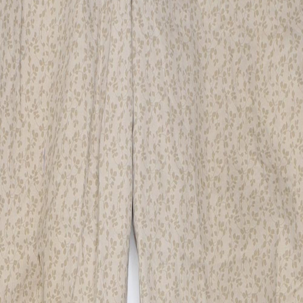 Womens UK Size 12 Marks and Spencer Regular Fit  Beige Trousers