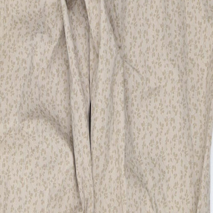 Womens UK Size 12 Marks and Spencer Regular Fit  Beige Trousers