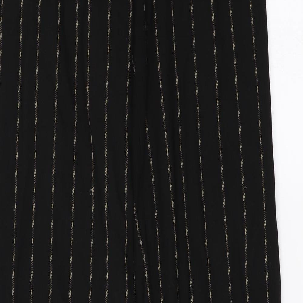 germanica Womens Black Striped  Trousers  Size 24 in L32 in