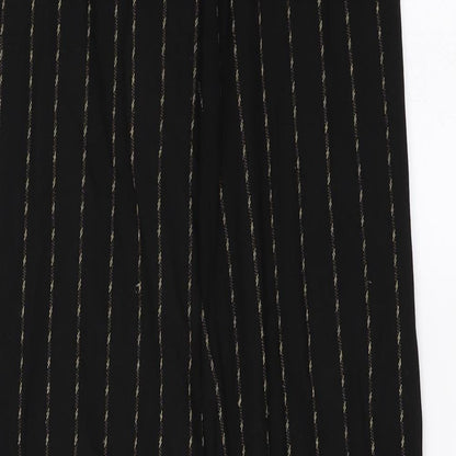 germanica Womens Black Striped  Trousers  Size 24 in L32 in