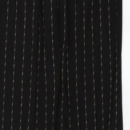 germanica Womens Black Striped  Trousers  Size 24 in L32 in