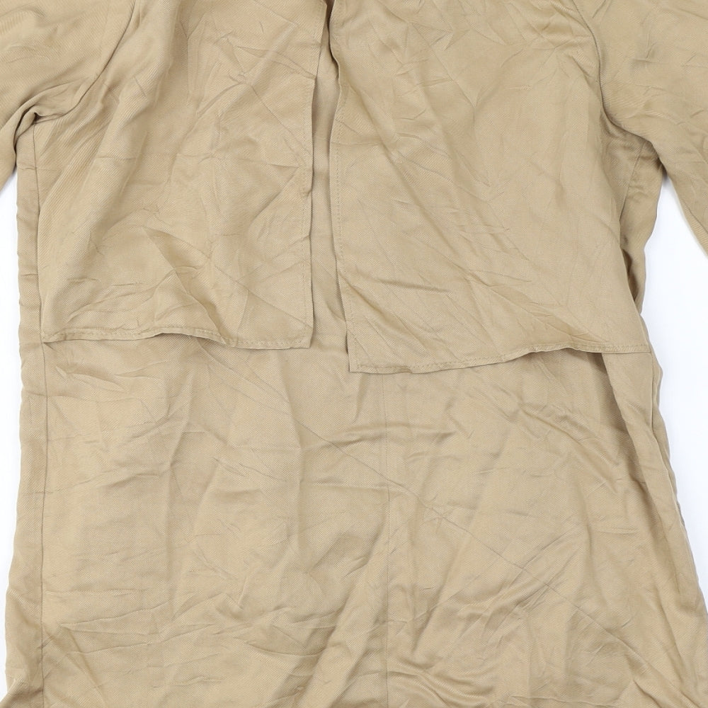 Topshop  Womens Beige   Jacket Coat Size 8