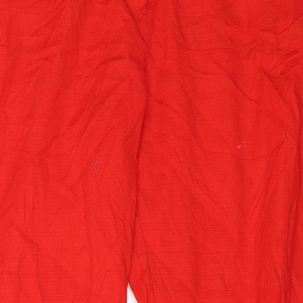 George  Womens Red   Trousers  Size 14 L25 in