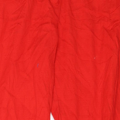 George  Womens Red   Trousers  Size 14 L25 in