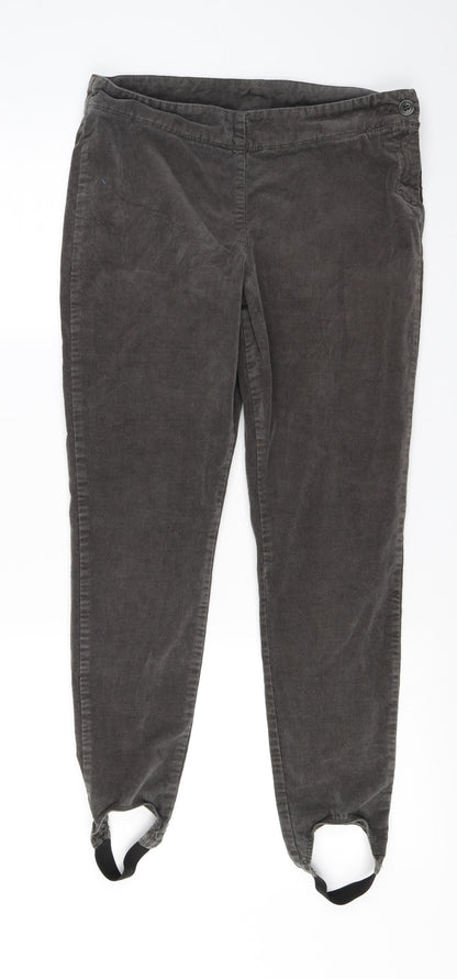 Womens UK Size 10 Marks and Spencer Regular Fit  Grey Trousers