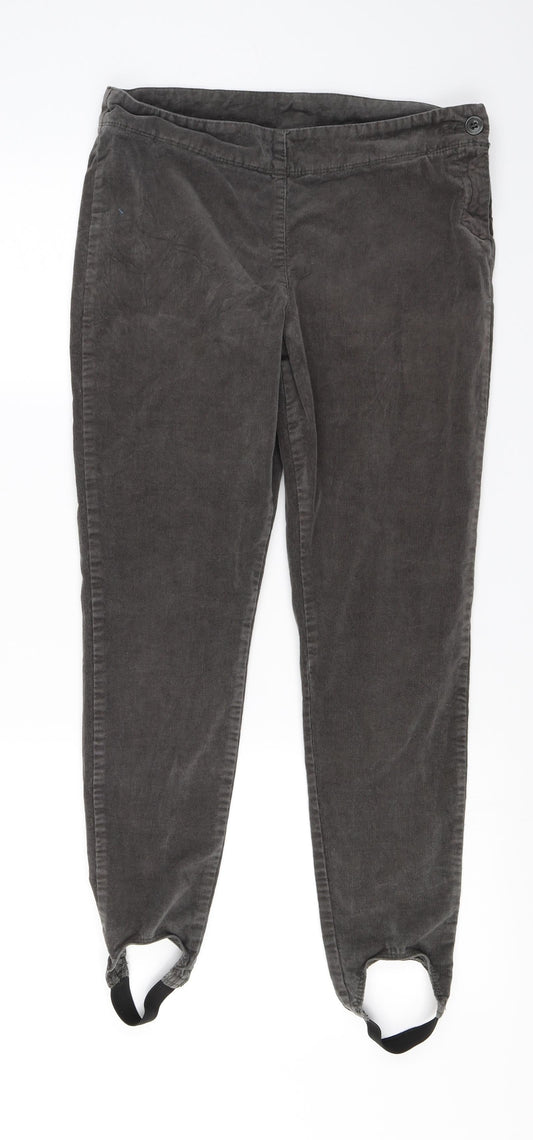 Womens UK Size 10 Marks and Spencer Regular Fit  Grey Trousers