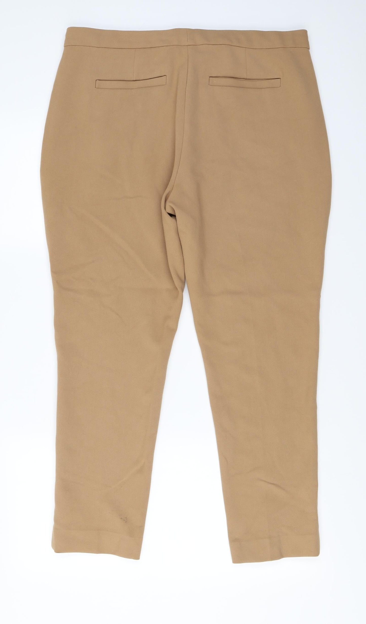 Womens UK Size 16 Marks and Spencer Regular Fit  Brown Trousers