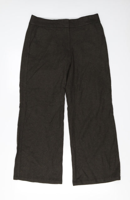 Womens UK Size 12 Marks and Spencer Regular Fit  Brown Trousers