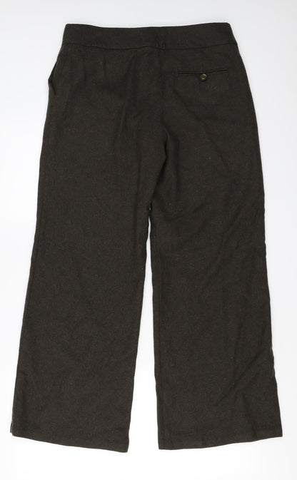 Womens UK Size 12 Marks and Spencer Regular Fit  Brown Trousers