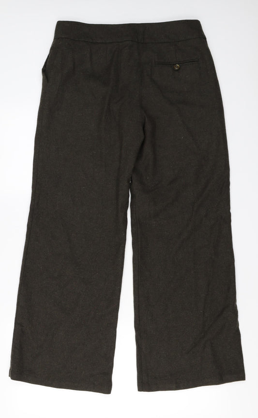Womens UK Size 12 Marks and Spencer Regular Fit  Brown Trousers