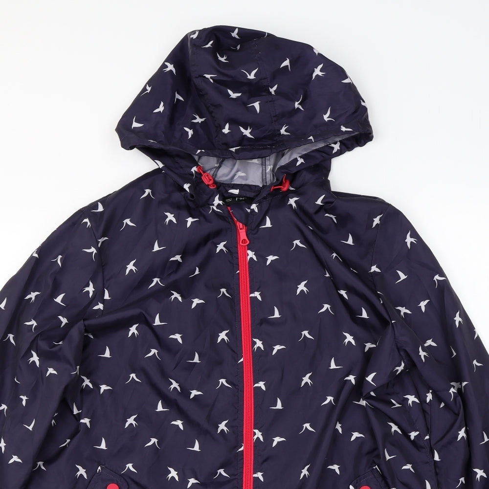 F&F  Womens Blue   Rain Coat Coat Size L