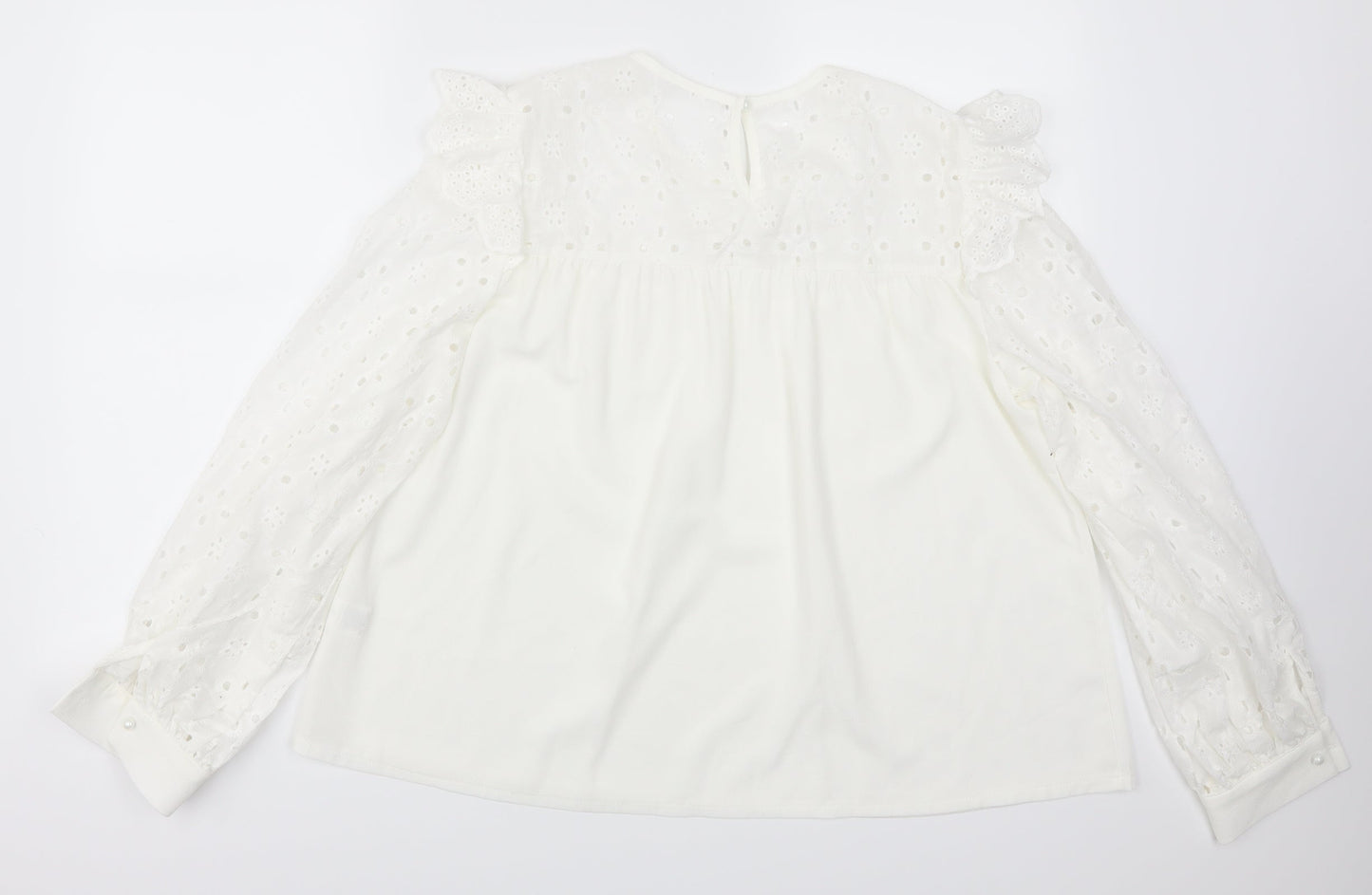 SheIn Womens White   Basic Blouse Size XL