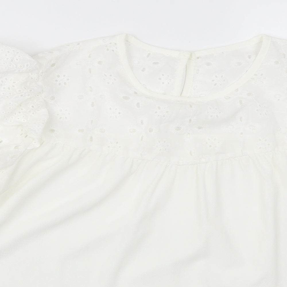 SheIn Womens White   Basic Blouse Size XL