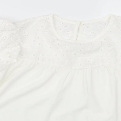 SheIn Womens White   Basic Blouse Size XL