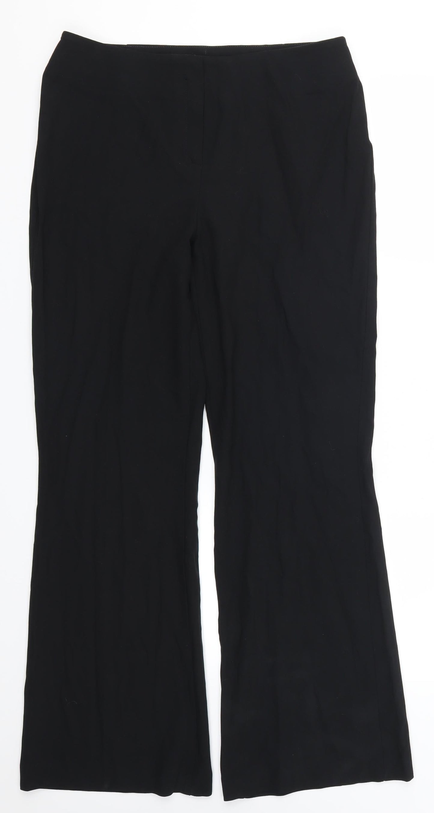 Womens UK Size 14 Marks and Spencer Regular Fit  Black Trousers