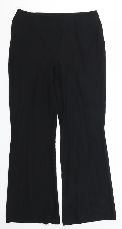 Womens UK Size 14 Marks and Spencer Regular Fit  Black Trousers