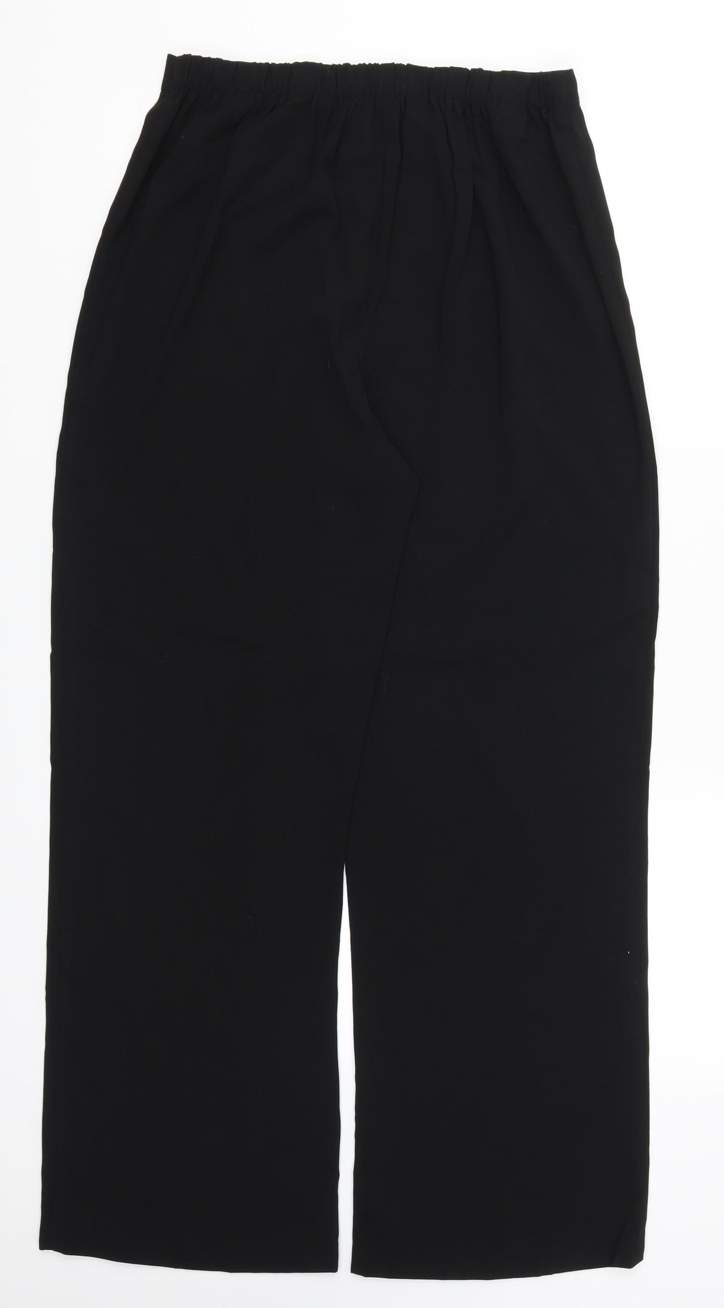 Womens UK Size 14 Preworn Regular Fit  Black Trousers