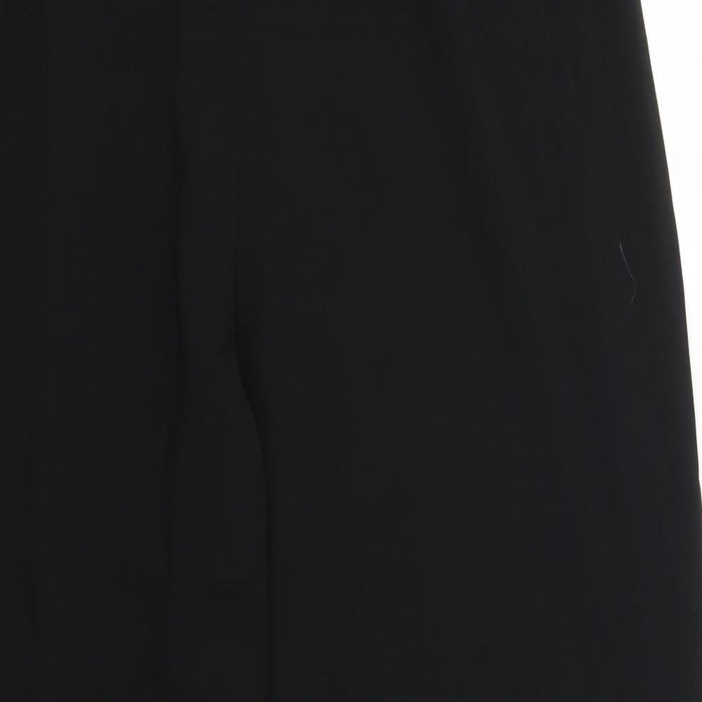 Womens UK Size 14 Preworn Regular Fit  Black Trousers