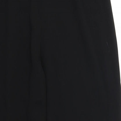 Womens UK Size 14 Preworn Regular Fit  Black Trousers