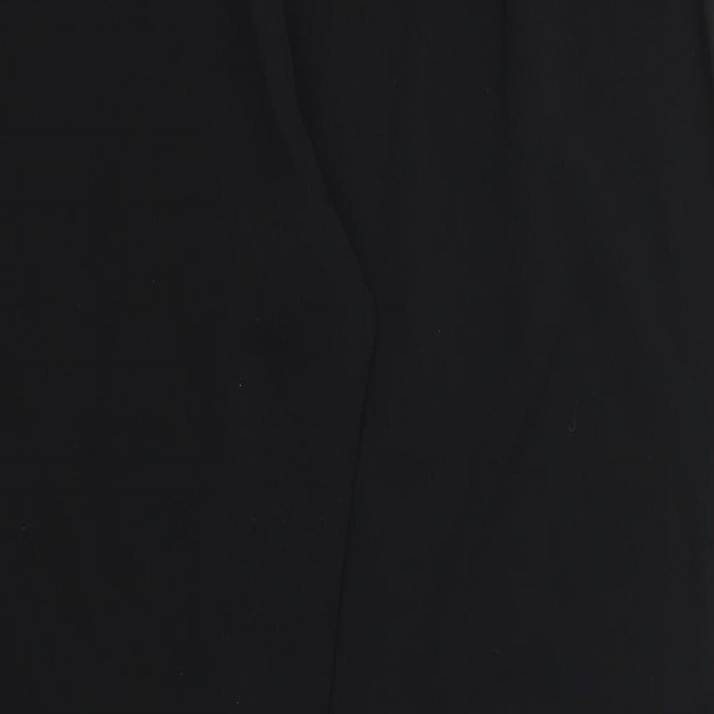 Womens UK Size 14 Preworn Regular Fit  Black Trousers