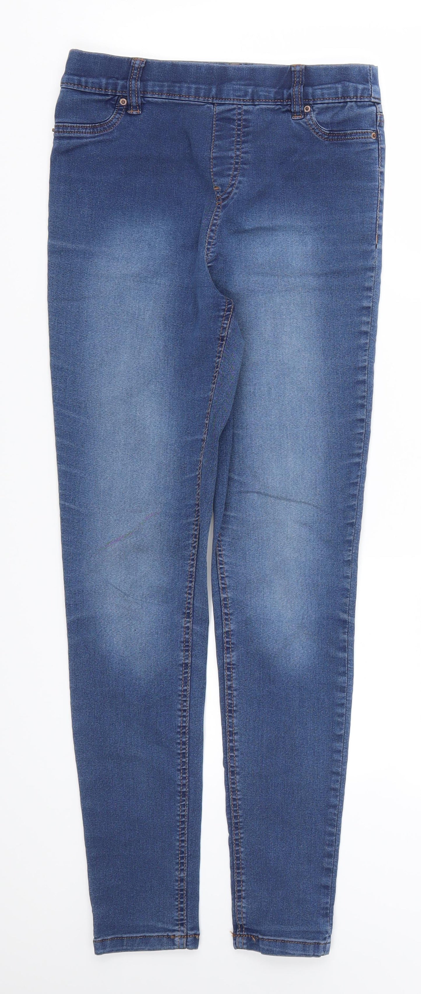 Womens UK Size 8 Marks and Spencer Regular Fit Jegging Blue Jeans
