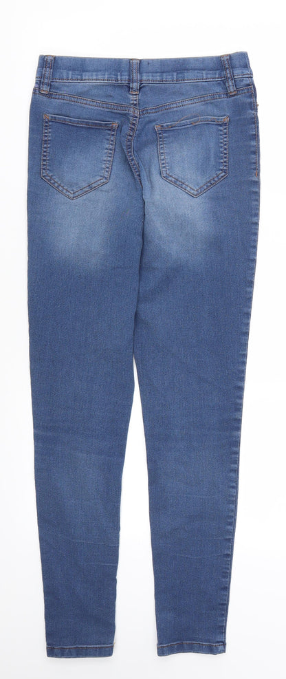 Womens UK Size 8 Marks and Spencer Regular Fit Jegging Blue Jeans