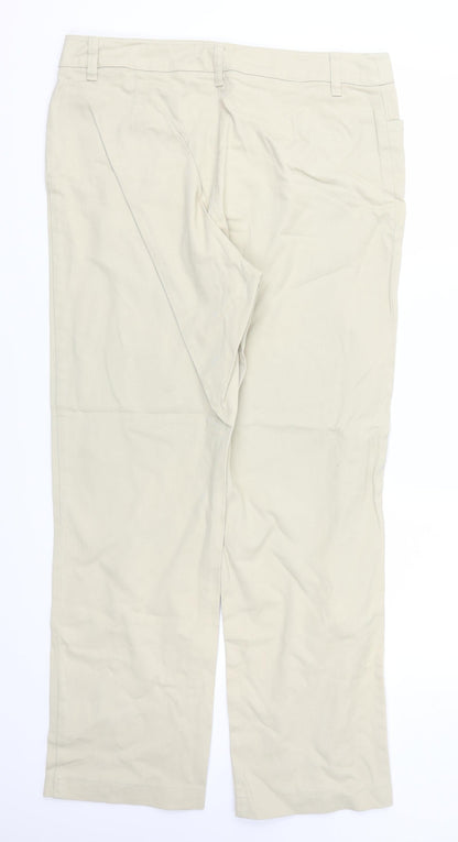 Womens UK Size 16 Bonmarché Regular Fit  Beige Trousers