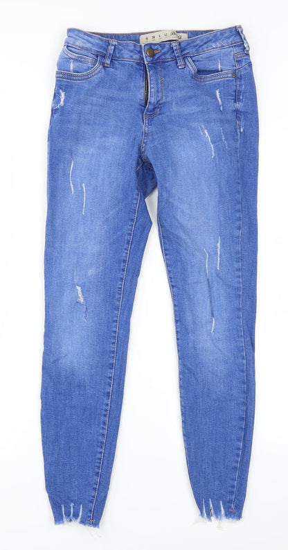 Denim Co Womens Blue  Denim Skinny Jeans Size 10 L27 in
