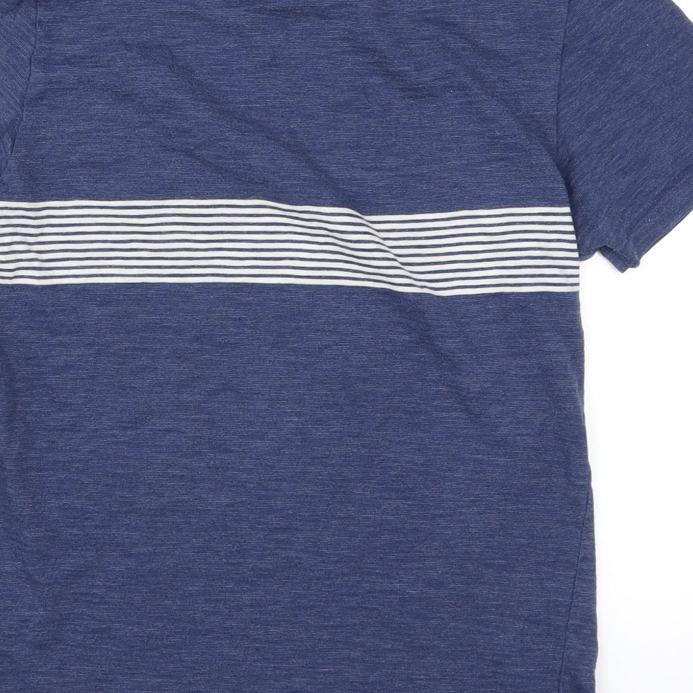 NEXT Mens Blue Striped   T-Shirt Size XS