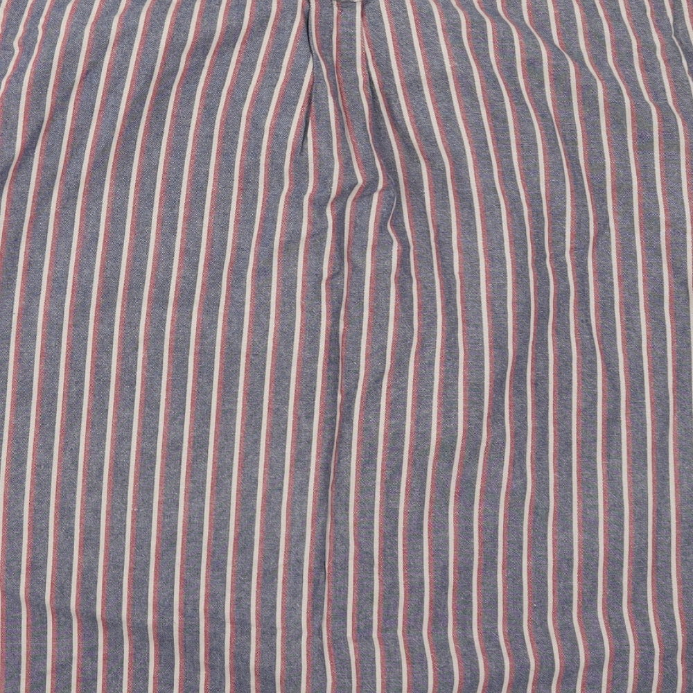 Mens UK Size XL Burtons Blue  Button-Up Short Sleeve Casual Shirt