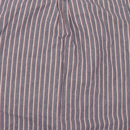 Mens UK Size XL Burtons Blue  Button-Up Short Sleeve Casual Shirt