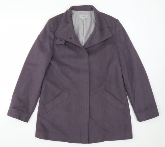 Womens UK Size 14 Marks and Spencer Purple Overcoat