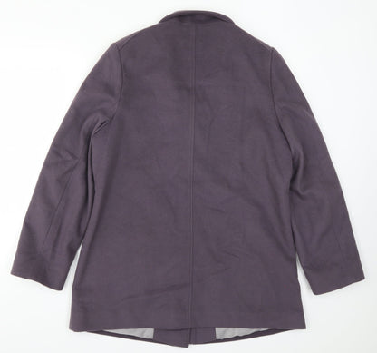 Womens UK Size 14 Marks and Spencer Purple Overcoat