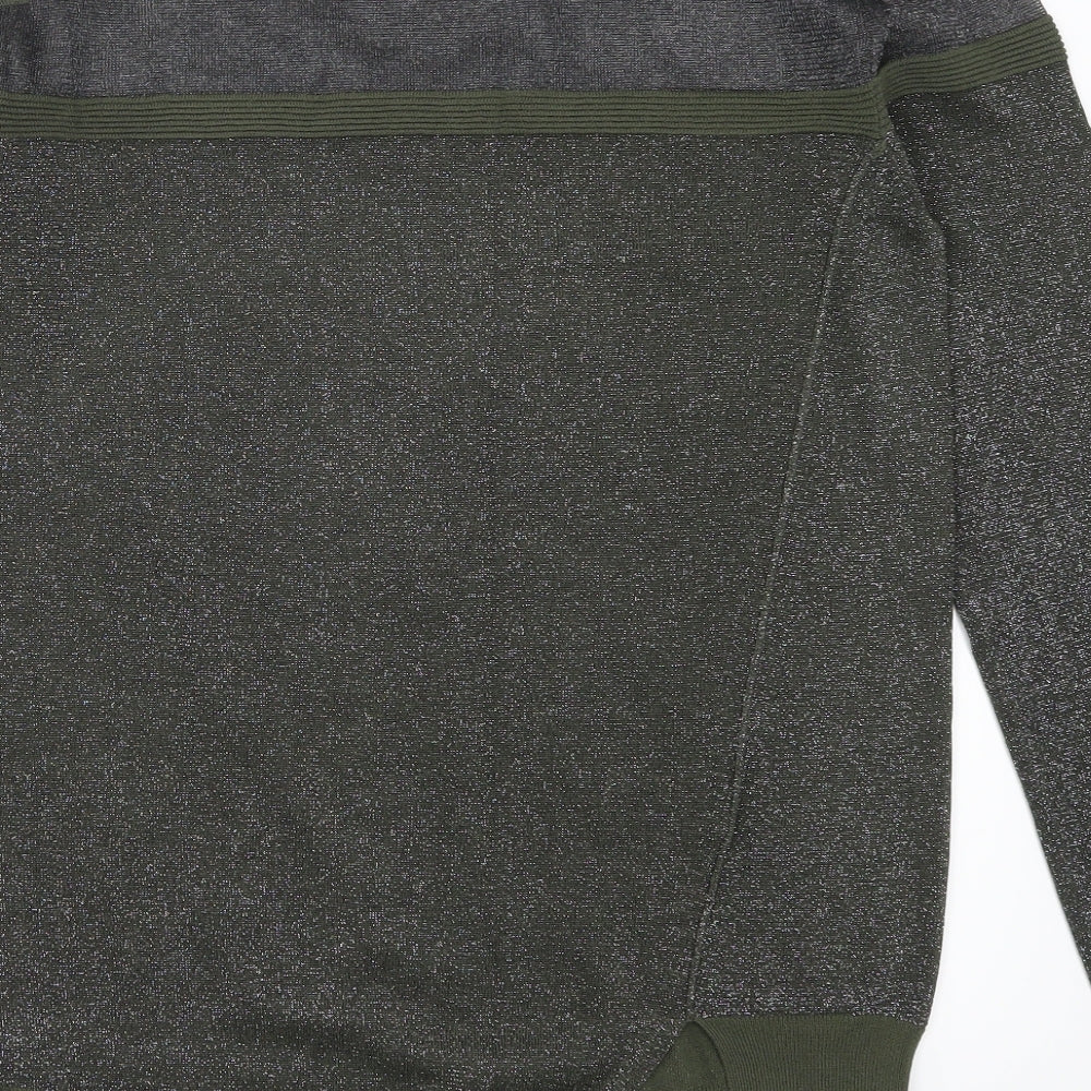 NEXT Womens Green   Pullover Jumper Size 10  - Cut Outs