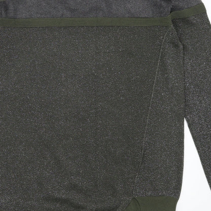 NEXT Womens Green   Pullover Jumper Size 10  - Cut Outs