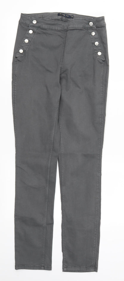 Blue Womens Grey  Denim Skinny Jeans Size 10 L29 in