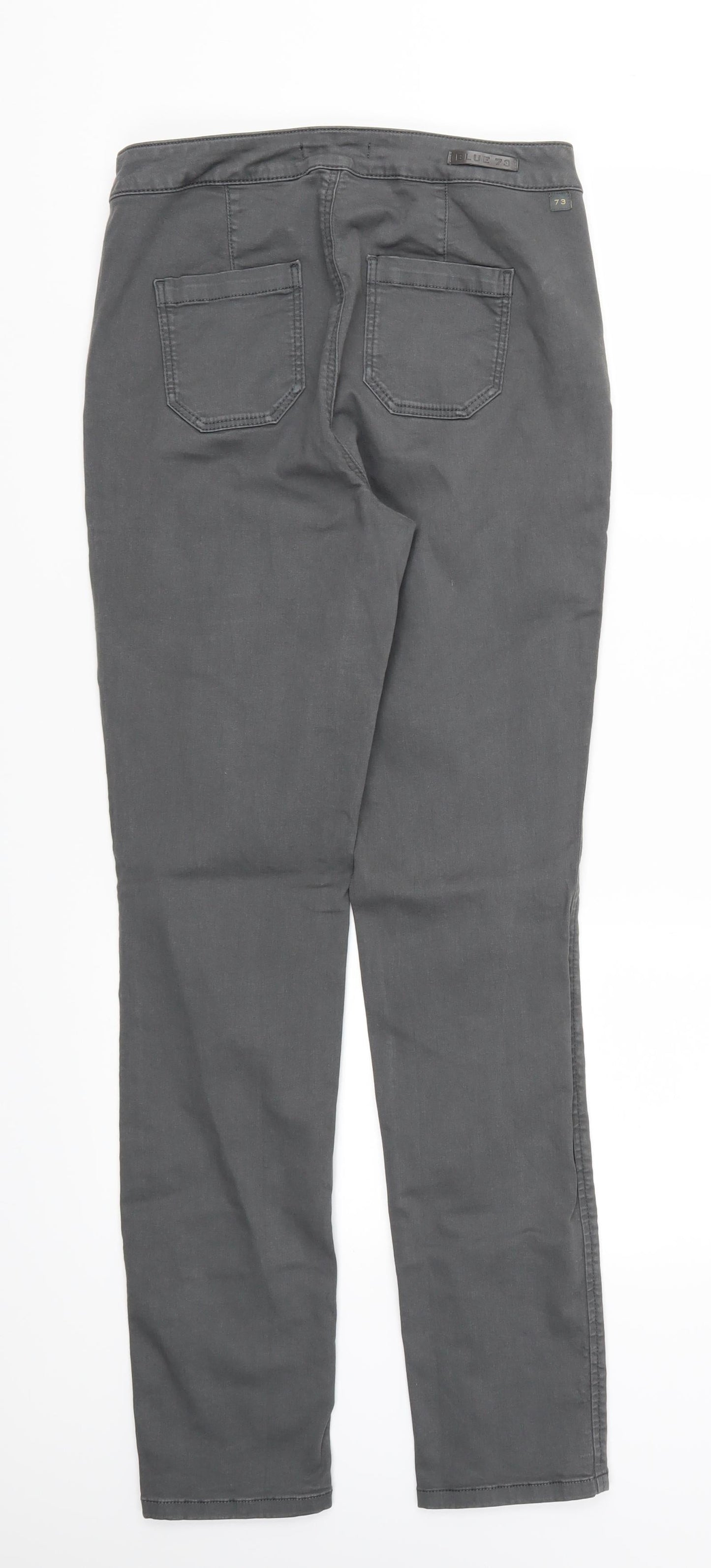 Blue Womens Grey  Denim Skinny Jeans Size 10 L29 in