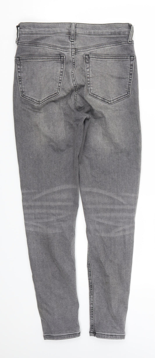 Topshop Womens Grey  Denim Skinny Jeans Size 30 L26 in