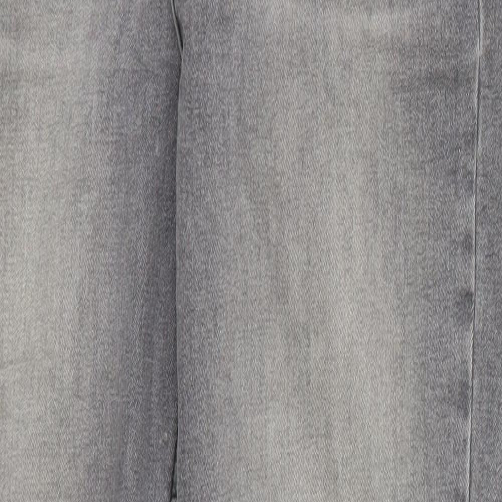 Topshop Womens Grey  Denim Skinny Jeans Size 30 L26 in