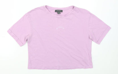 Primark Womens Purple   Basic T-Shirt Size 6  - Be Creative