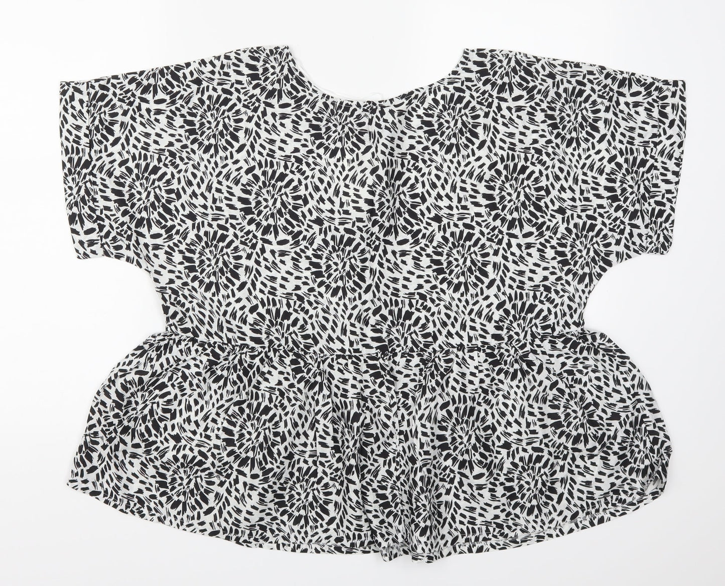 Womens UK Size 14 Label Be Grey Basic T-Shirt