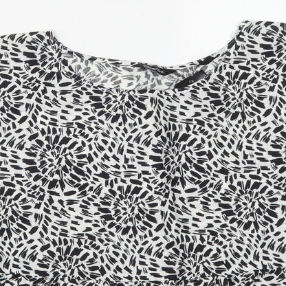 Womens UK Size 14 Label Be Grey Basic T-Shirt