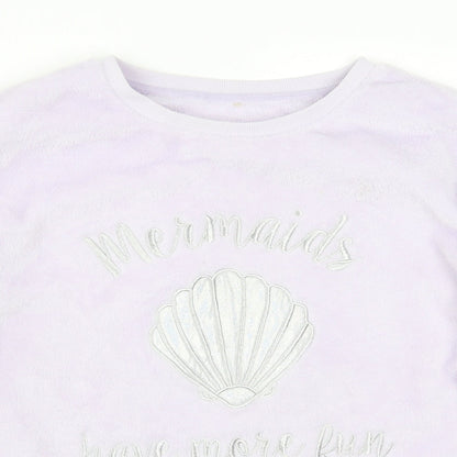 George Womens Purple Solid  Top Pyjama Top Size 16  - Mermaids Have More Fun
