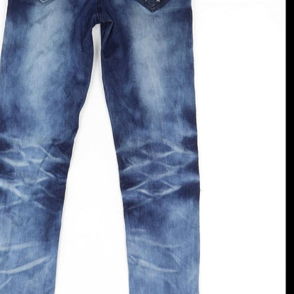 DM Story Womens Blue  Denim Skinny Jeans Size XS L27 in