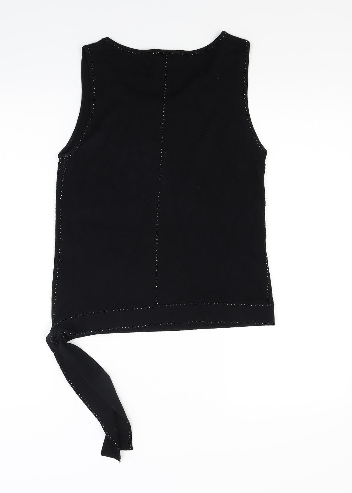 Womens UK Size M InWear Black Basic Tank